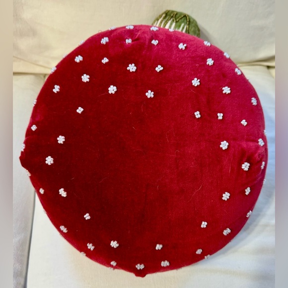John Derian Target Embellished Velvet Mushroom Pillow EUC - Picture 5 of 7